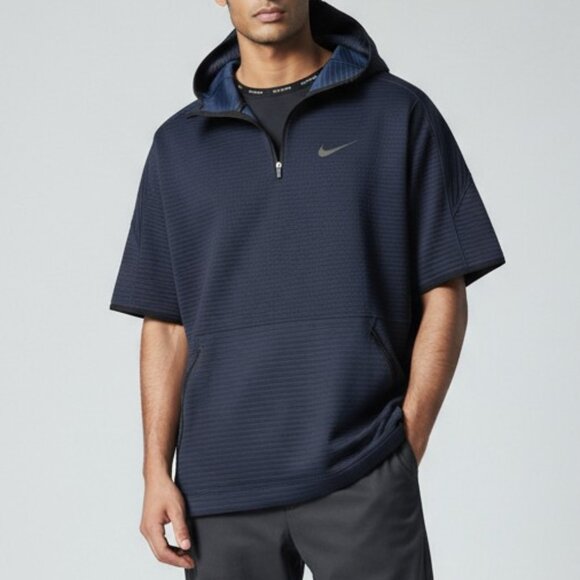 Nike Pro Short Sleeve Hoodie - Picture 1 of 8